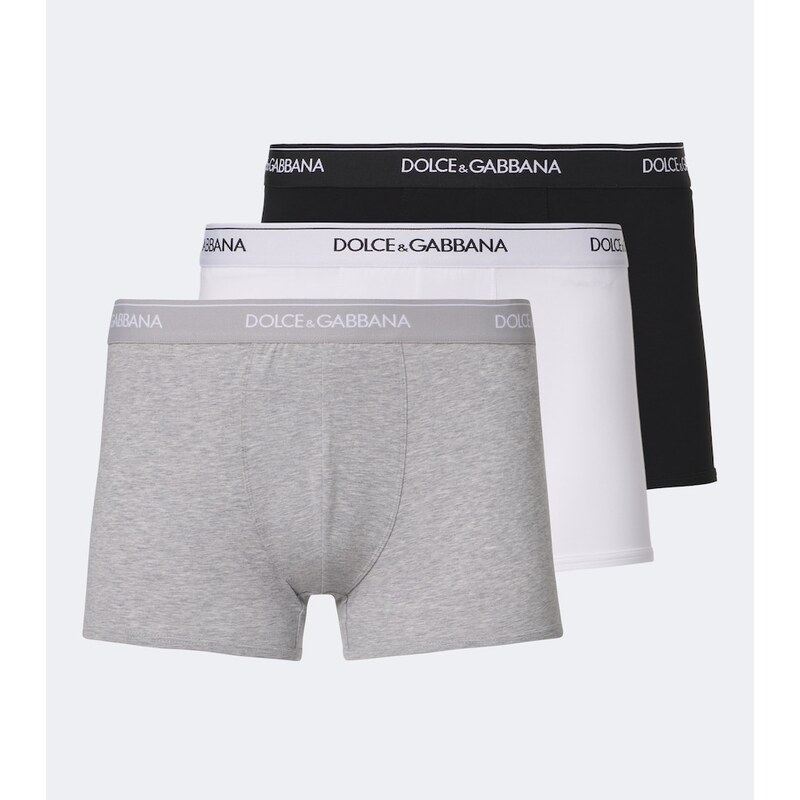 Dolce&Gabbana Set of 3 cotton-blend jersey briefs