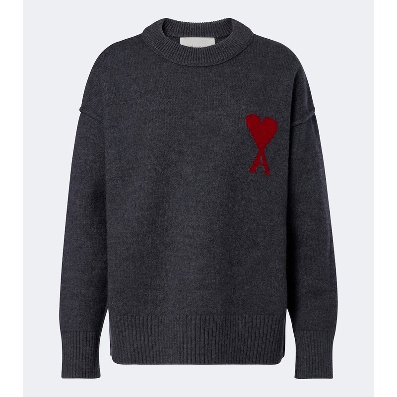 Ami Paris Ami de CÅur virgin wool sweater