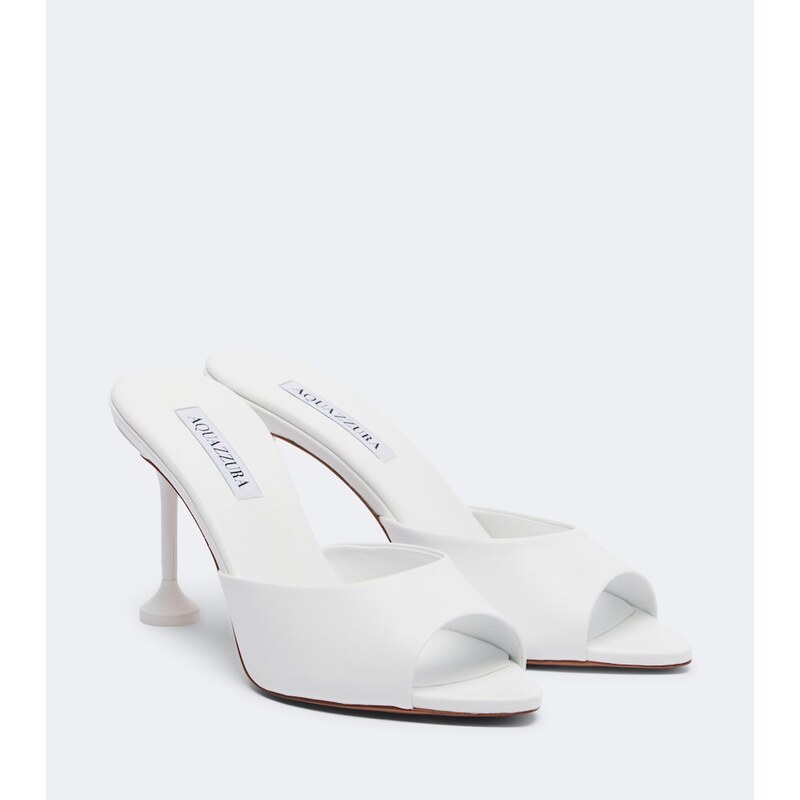 Aquazzura Bisous leather mules