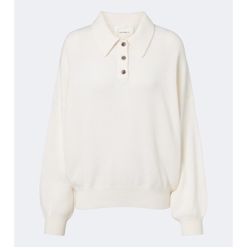 Lisa Yang Etta cashmere polo sweater