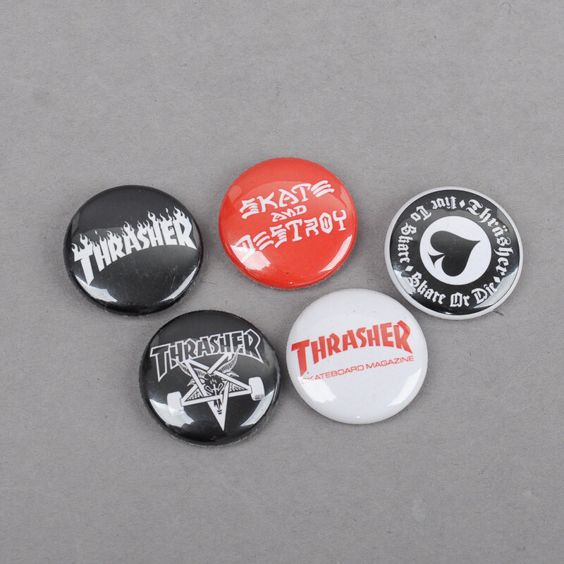 Thrasher Logo Buttons