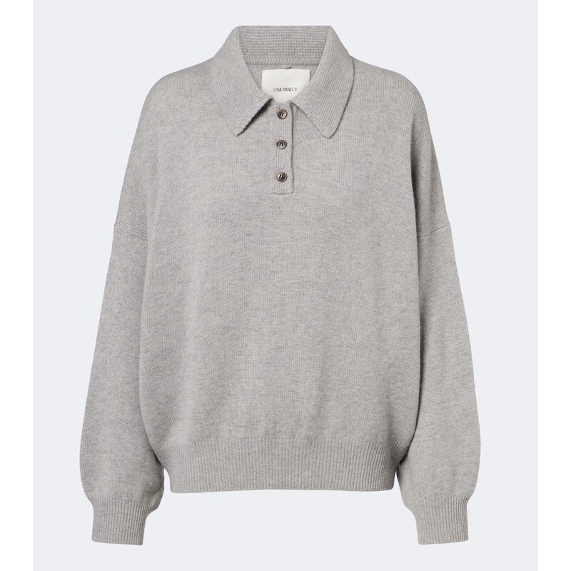 Lisa Yang Etta cashmere polo sweater