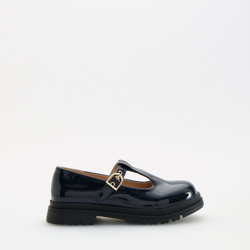 Reserved - Lakované loafers - tmavomodrá