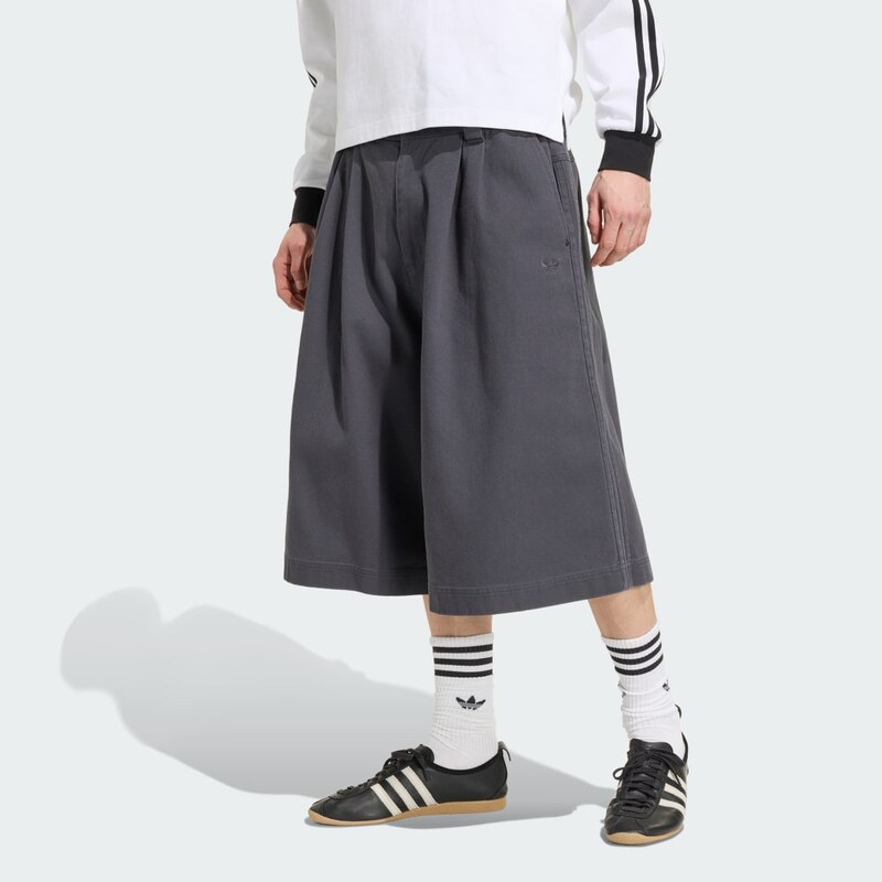 Adidas PLISOVANÉ DŽÍNOVÉ ŠORTKY