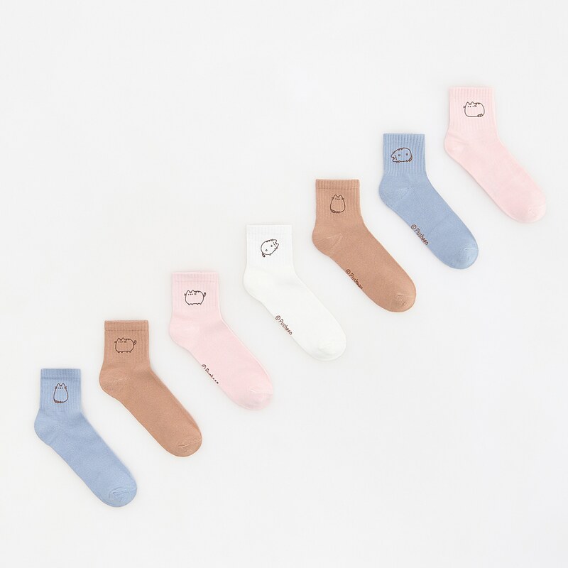 Reserved - GIRLS` SOCKS MULTI - vícebarevná