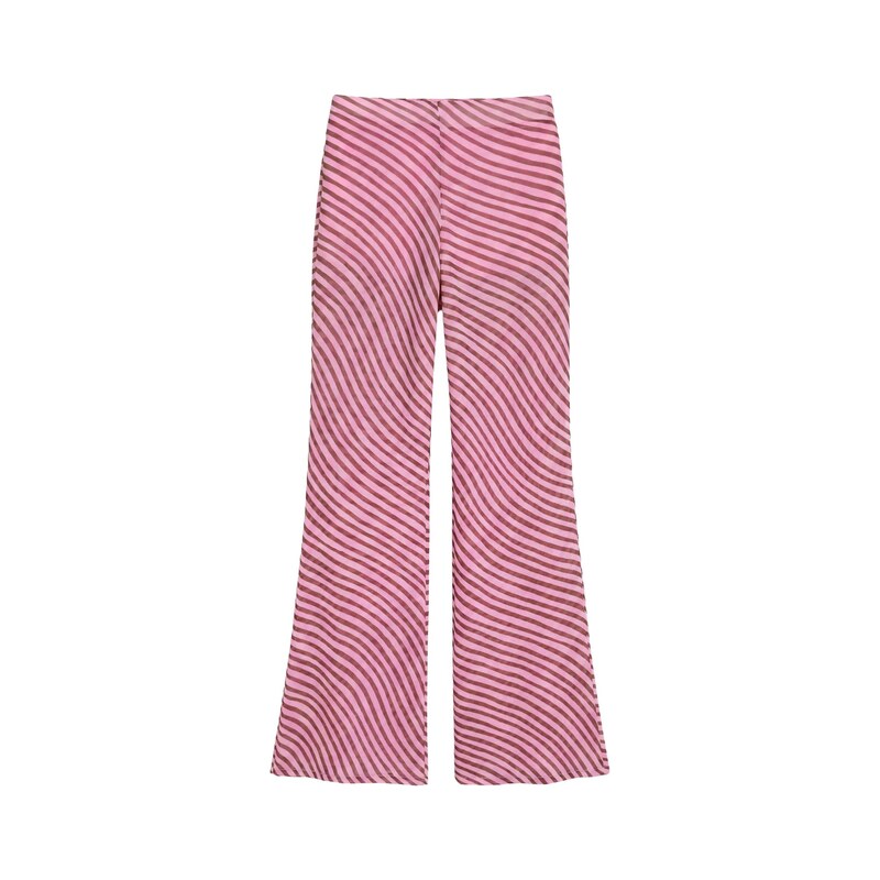 Pull&Bear Kalhoty lilek / světle růžová