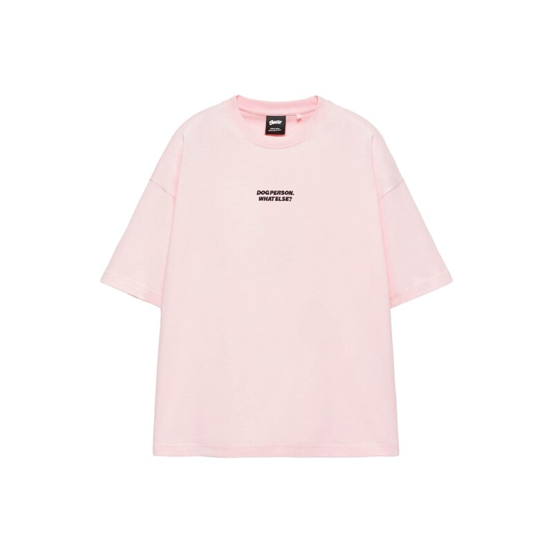 Pull&Bear Tričko STWD čokoládová / růžová / bílá
