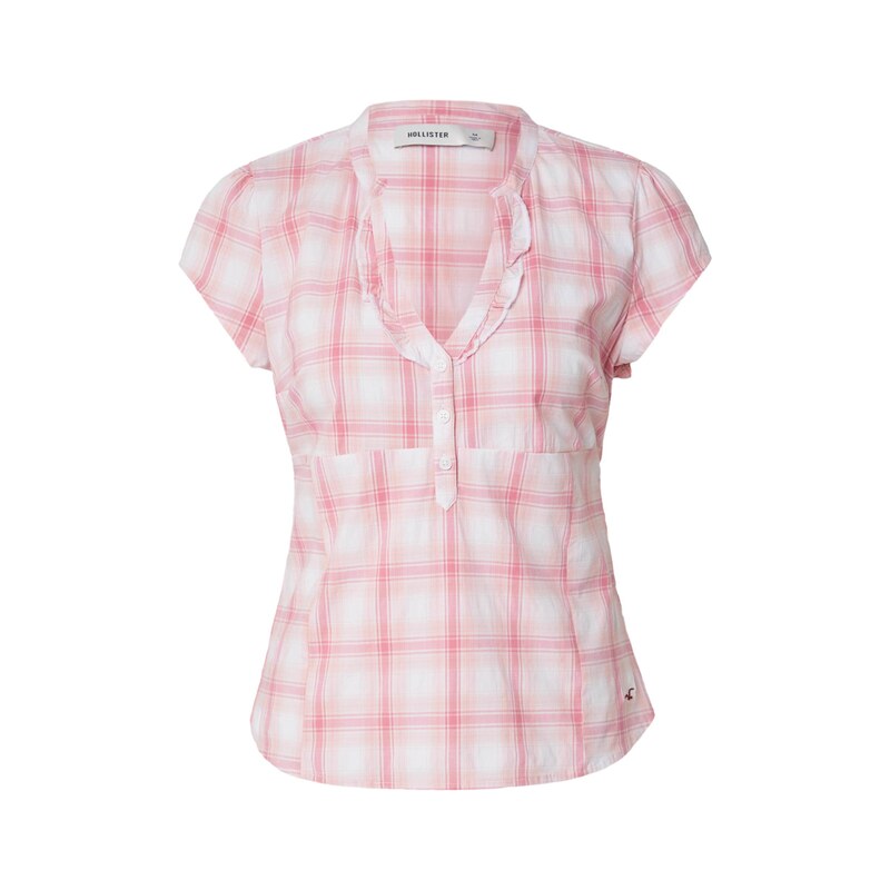 HOLLISTER Halenka růžová / pastelově růžová / bílá