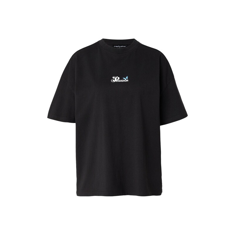 Pegador Oversized tričko IDRIJA azurová / černá / bílá