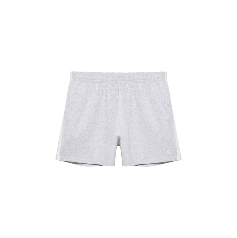 Pull&Bear Kalhoty PACIFIC šedý melír / bílá