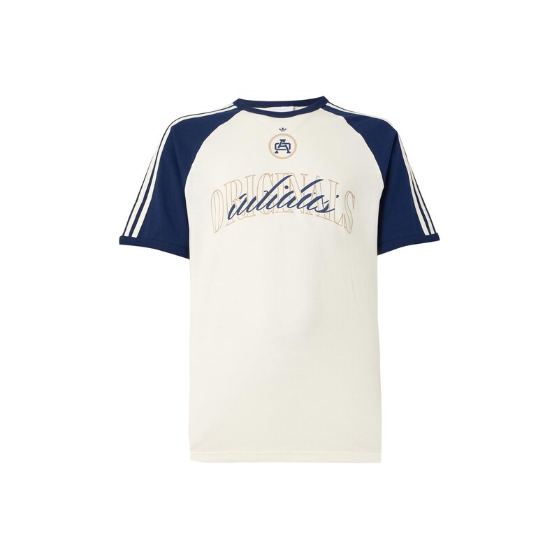ADIDAS ORIGINALS Tričko tmavě modrá / světle hnědá / bílá /