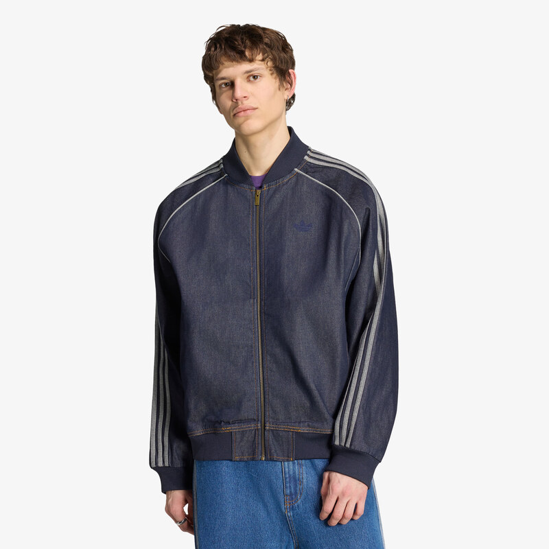 adidas Originals Bunda adidas SST Adicolor Denim Tracktop Indigo