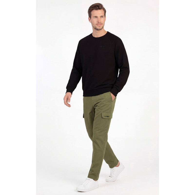 Pánské sportovní kalhoty 5G291 khaki LITEX