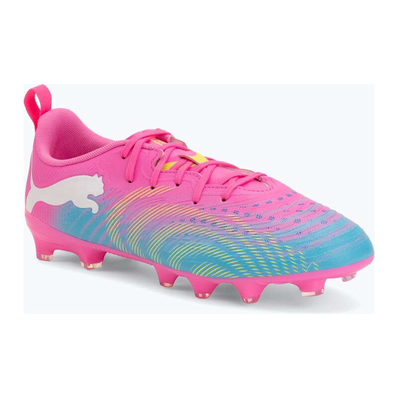 Dětské kopačky PUMA Future 9 Play FG/AG Jr poison pink/puma wht
