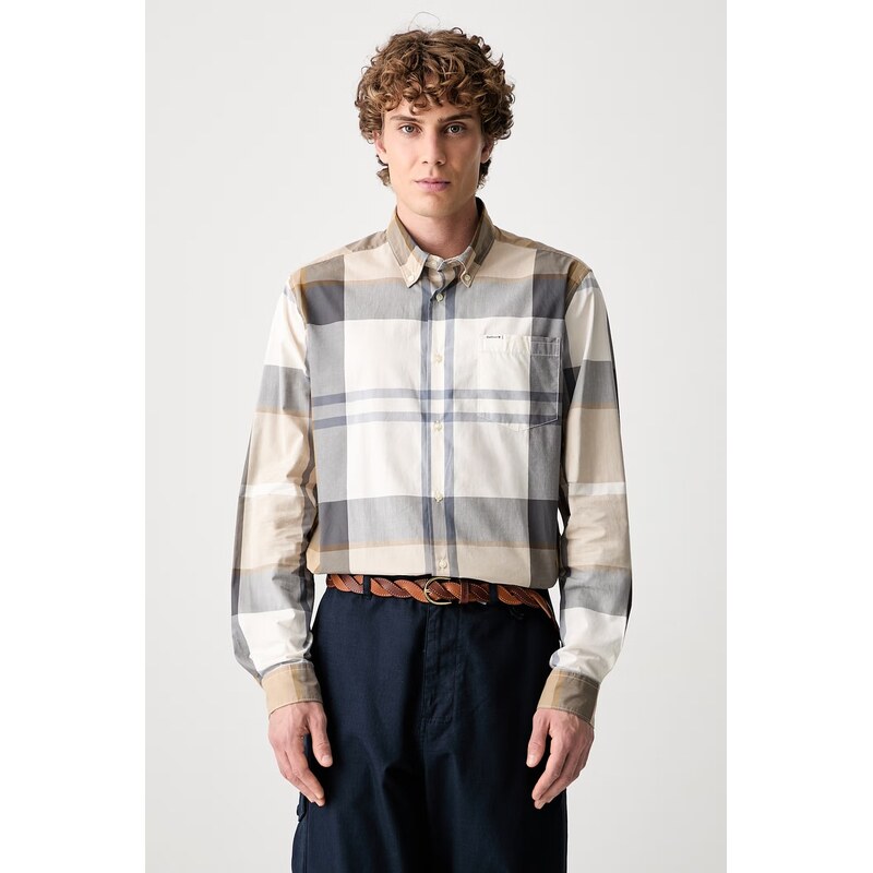 Barbour košile pánská bavlněná Harris Tailored Shirt