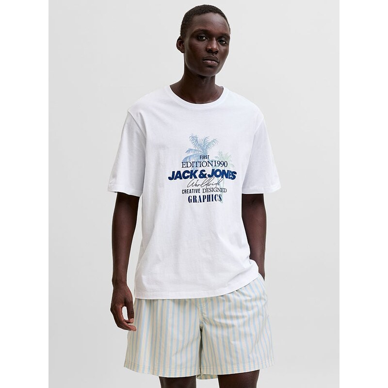 Tričko Jack & Jones Weiß 4962531