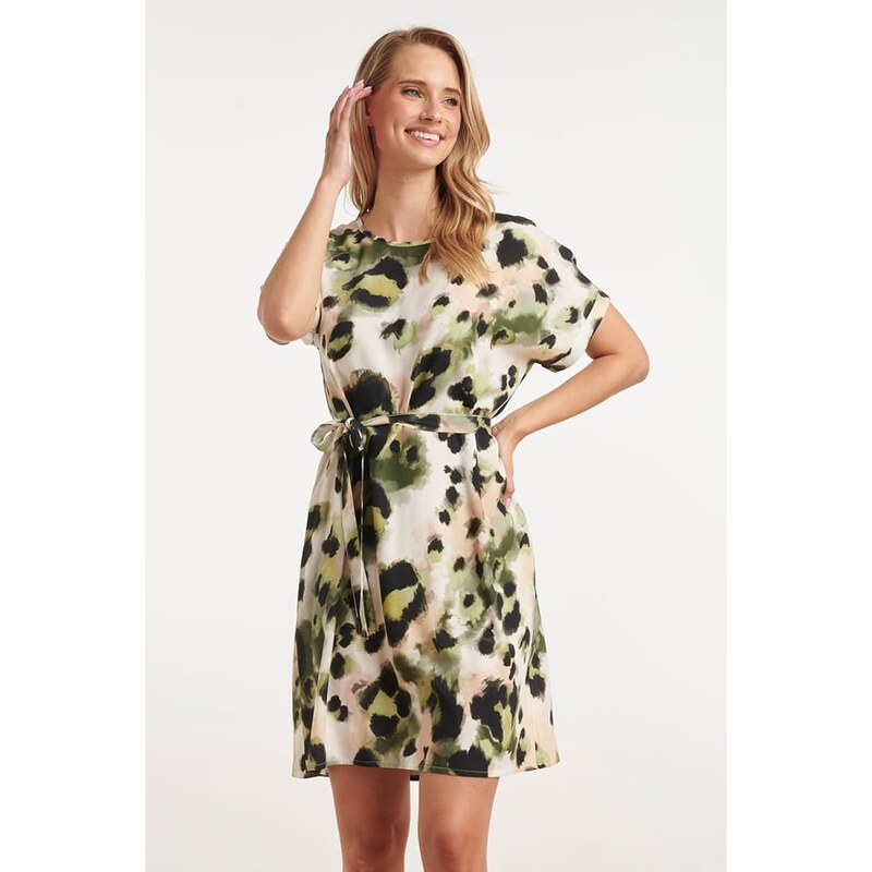 Šaty Smashed Lemon Creme/ Grün 3179972