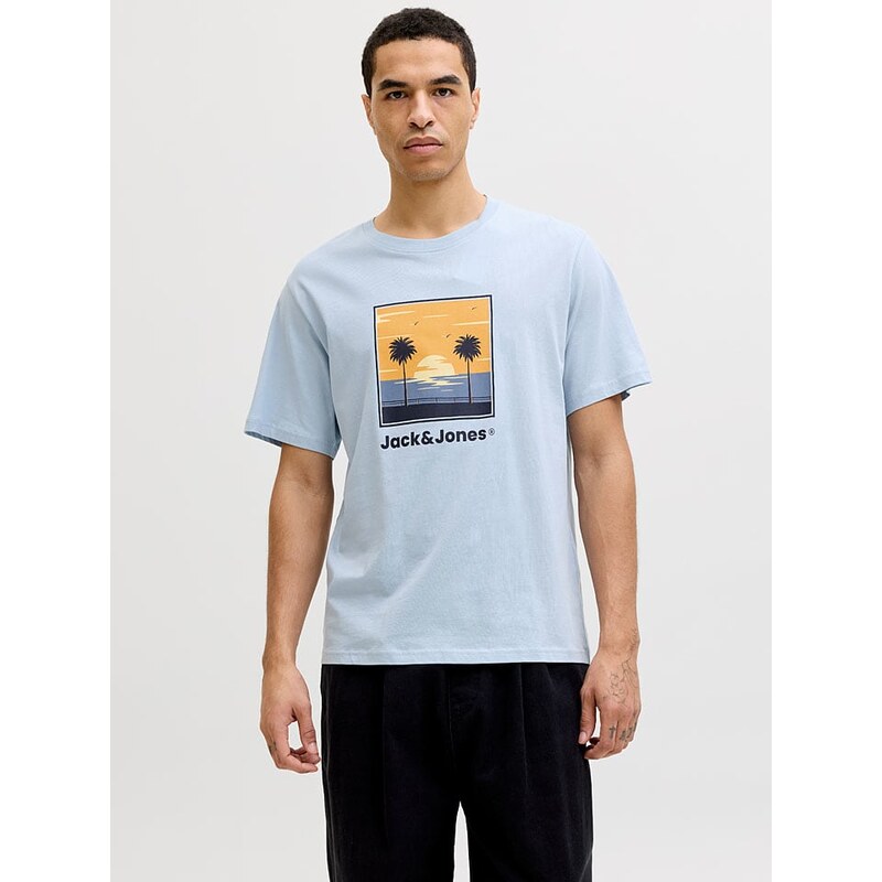 Tričko Jack & Jones Hellblau 726839
