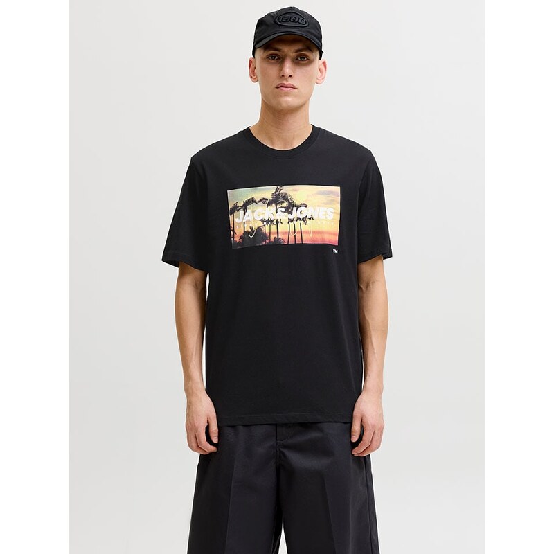 Tričko Jack & Jones Schwarz 185418