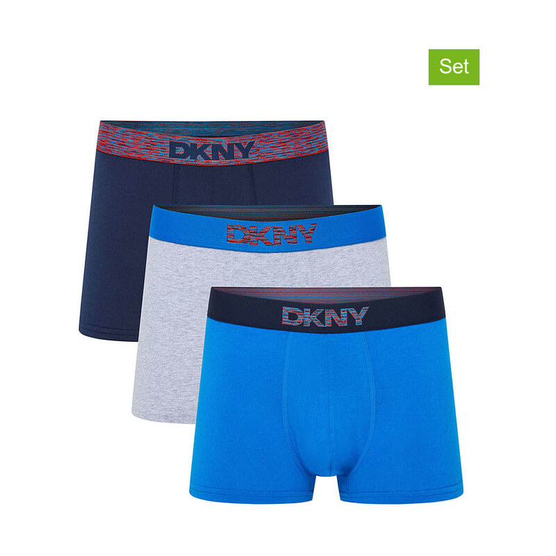 Boxerky DKNY Blau/ Hellgrau/ Dunkelblau 6703031