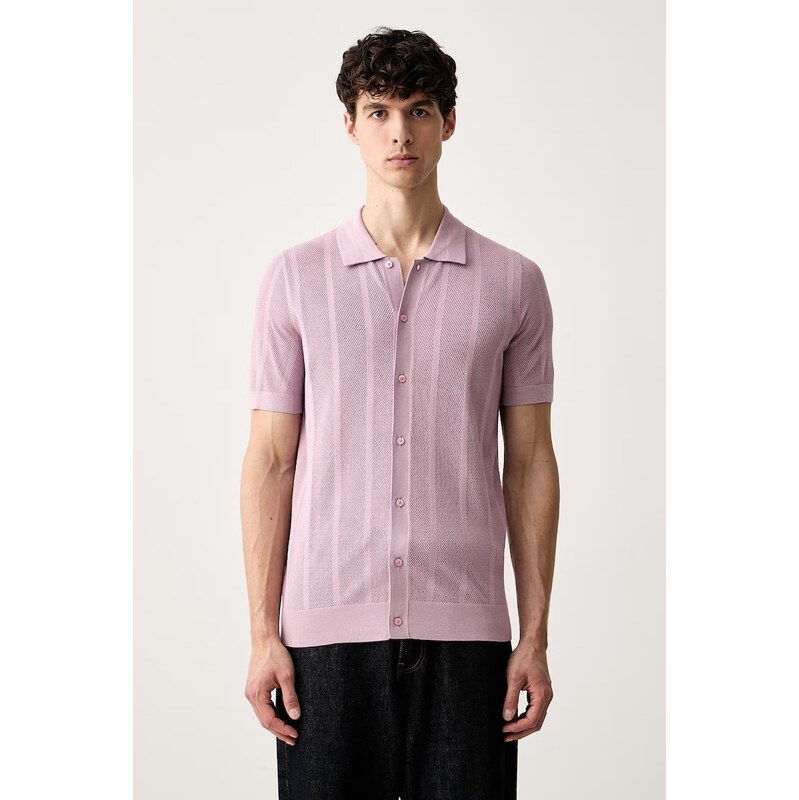 Karl Lagerfeld polo pánské s viskózou