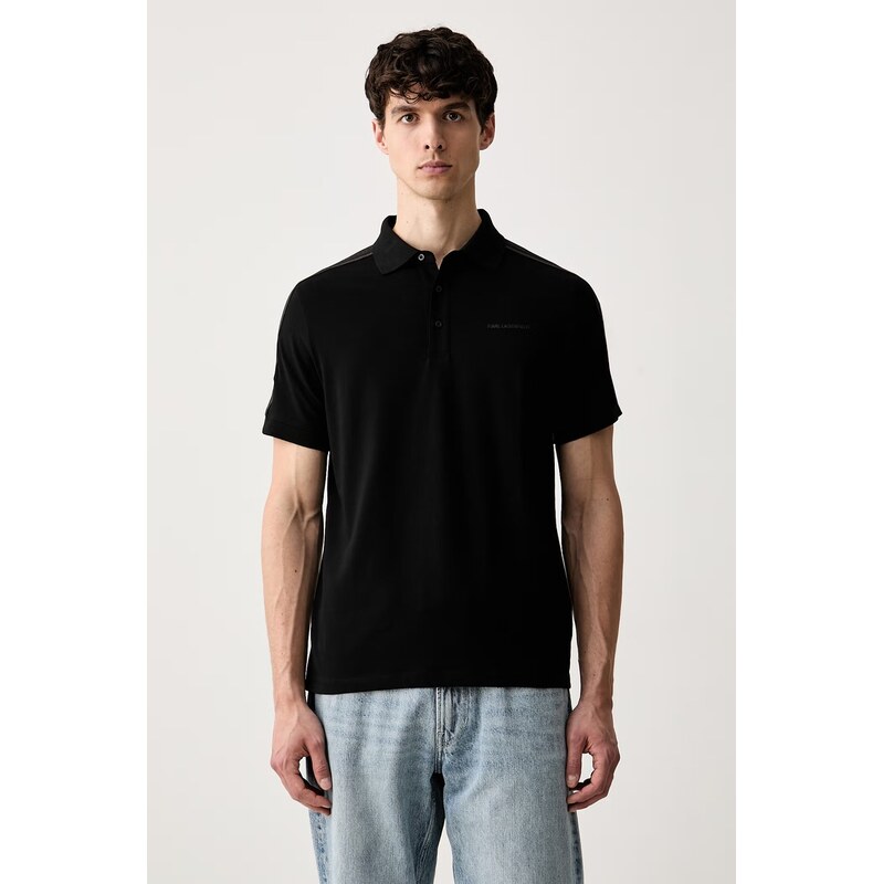 Karl Lagerfeld polo pánské s bavlnou