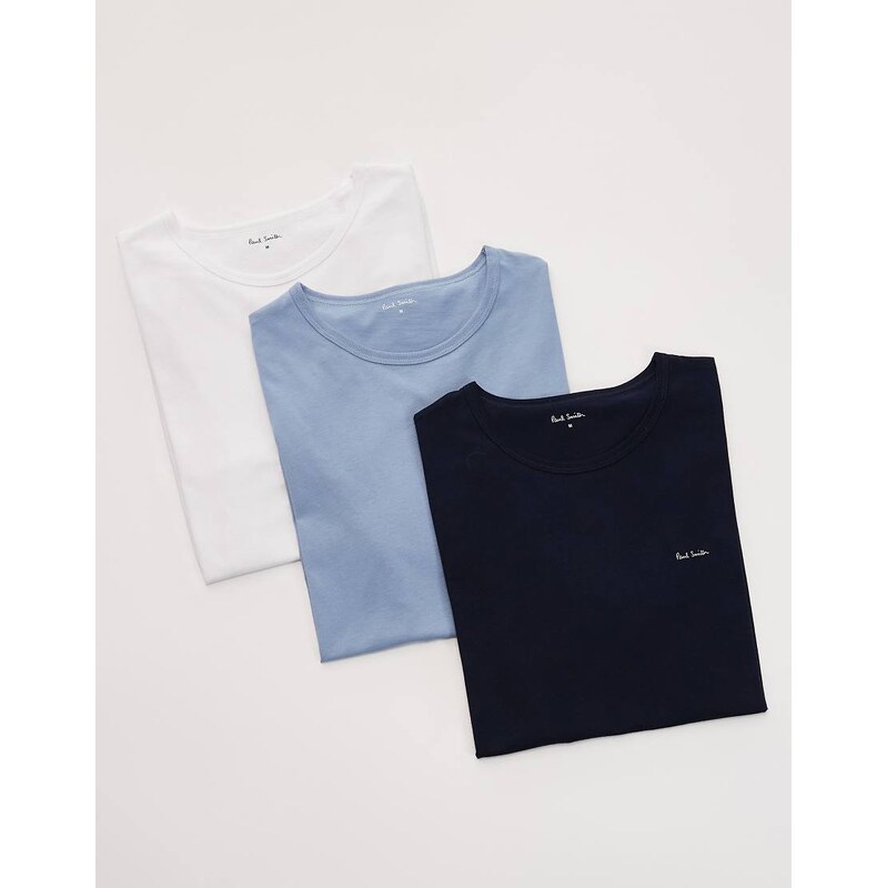PS Paul Smith 3 pack t-shirt in white, navy and blue