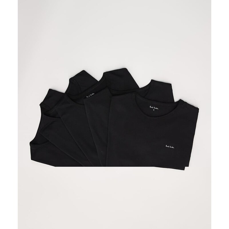 PS Paul Smith 5 pack regular fit t-shirt in black