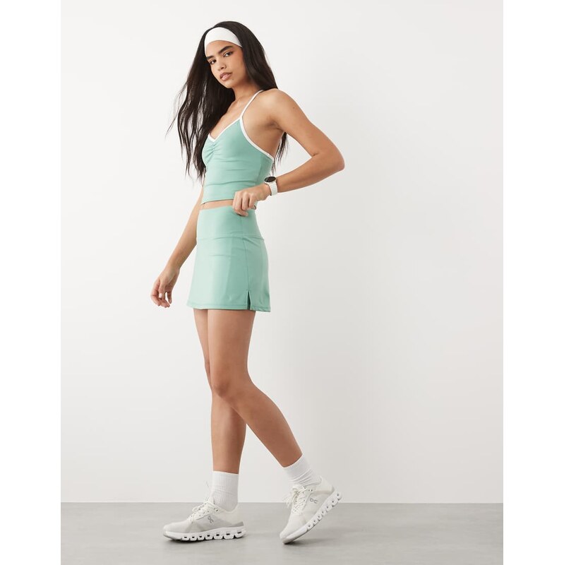 4505 active tennis skirt with under short and phone pocket in