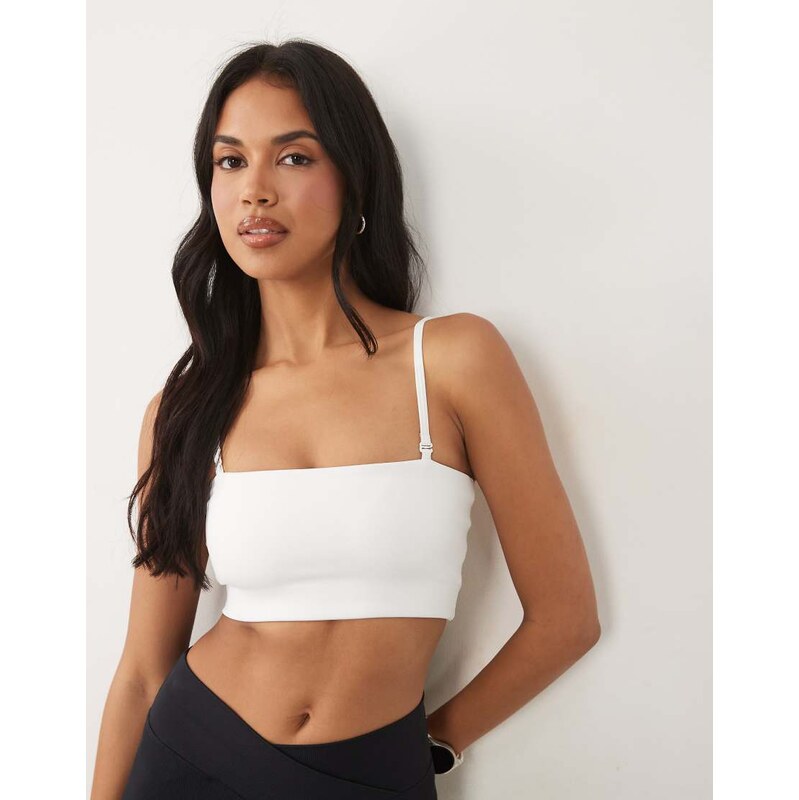 4505 active light support bandeau sports bra with removable