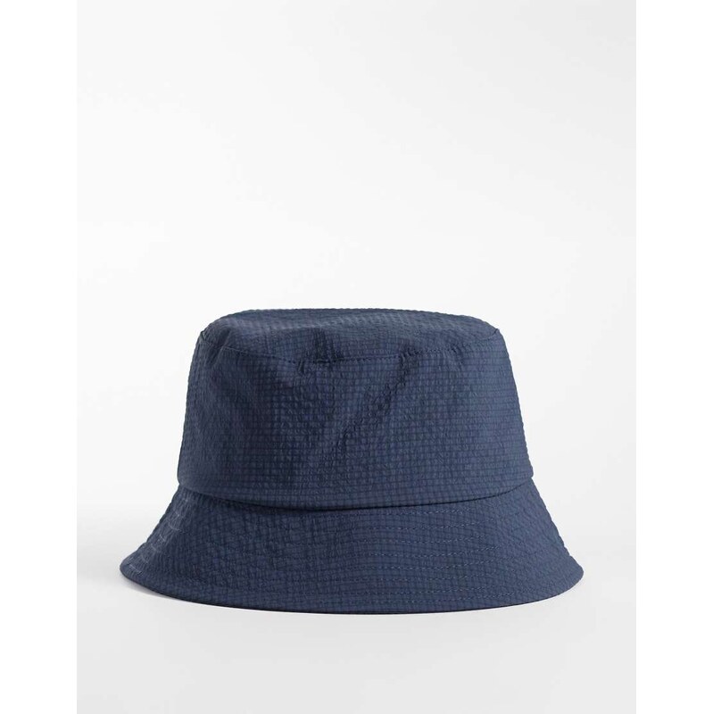 ASOS DESIGN ripstop bucket hat in navy