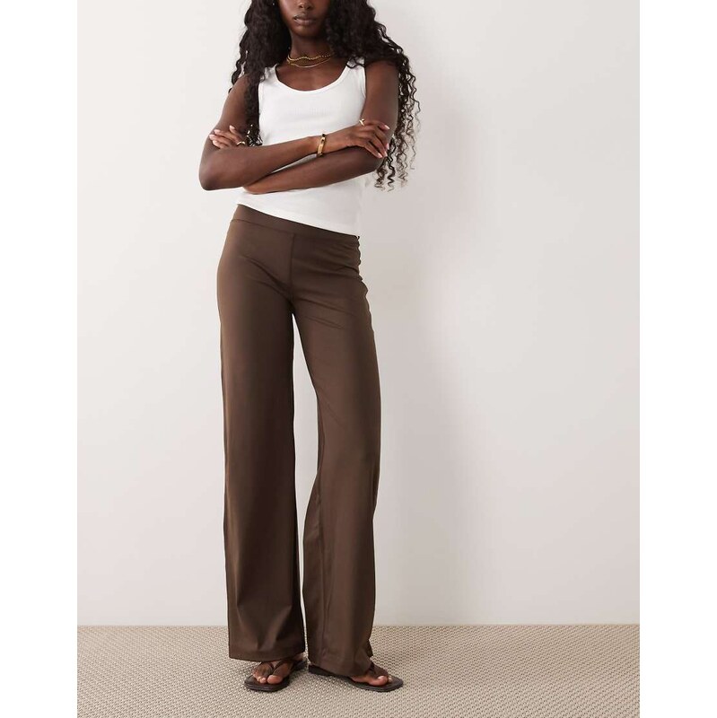 Cotton On Active ultra soft wide leg trouser in french roast
