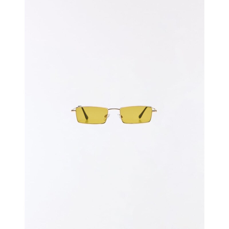 Bershka Rectangular sunglasses in green