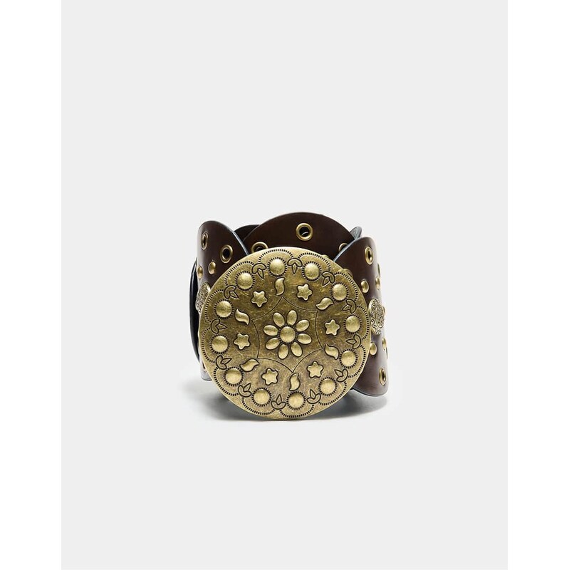 Stradivarius Rondel belt in brown