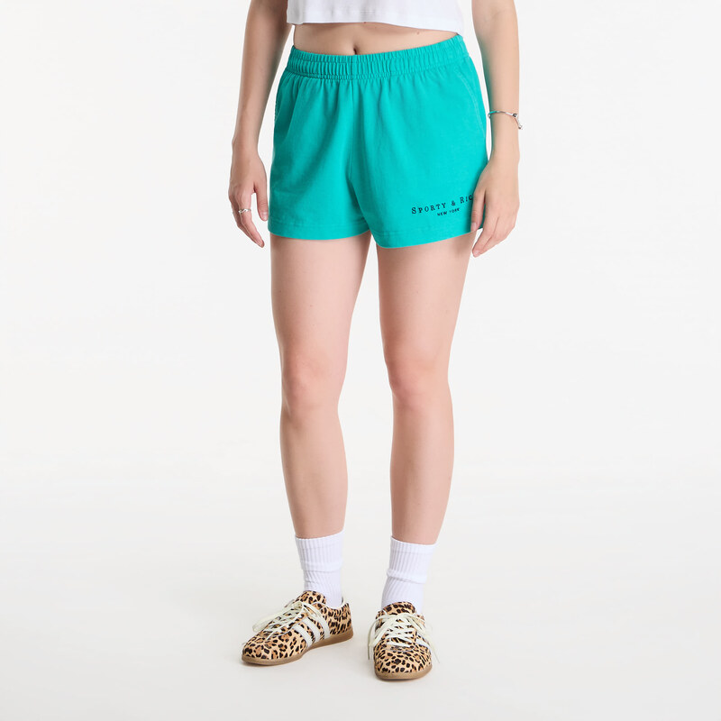 Šortky Sporty & Rich Title Embroidered Disco Short Amalfi Green
