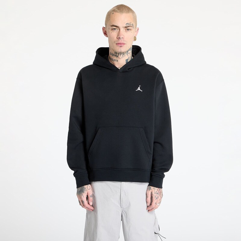 Mikina Jordan Brooklyn Fleece Mens Pullover Hoodie Black/ White