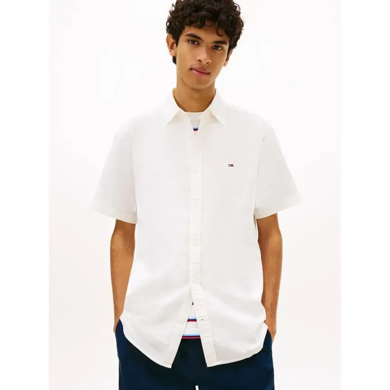 Tommy Jeans pánská bílá košile