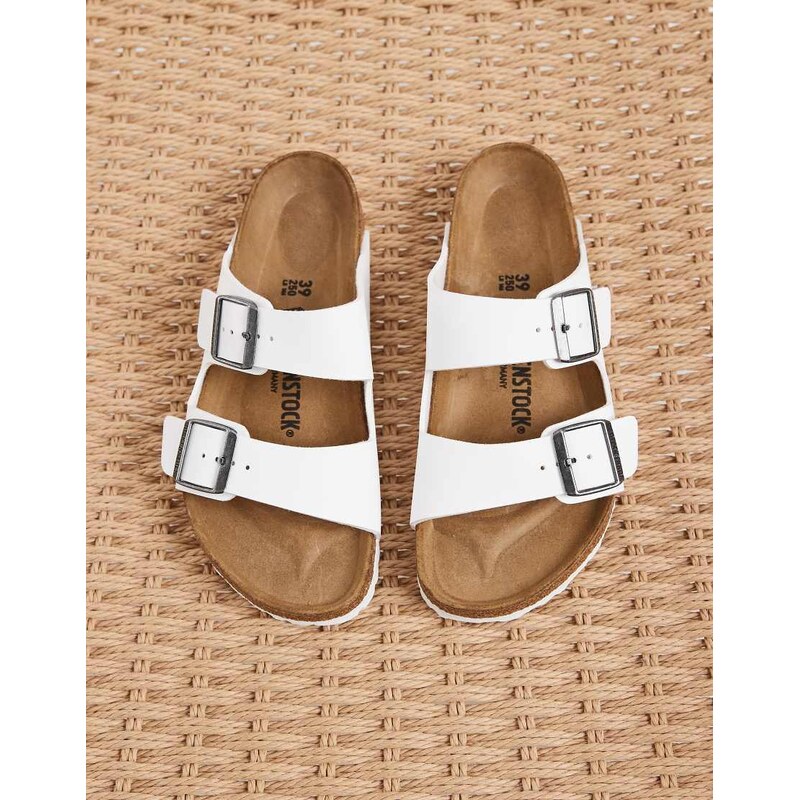 Birkenstock Arizona birko-flor sandals in white