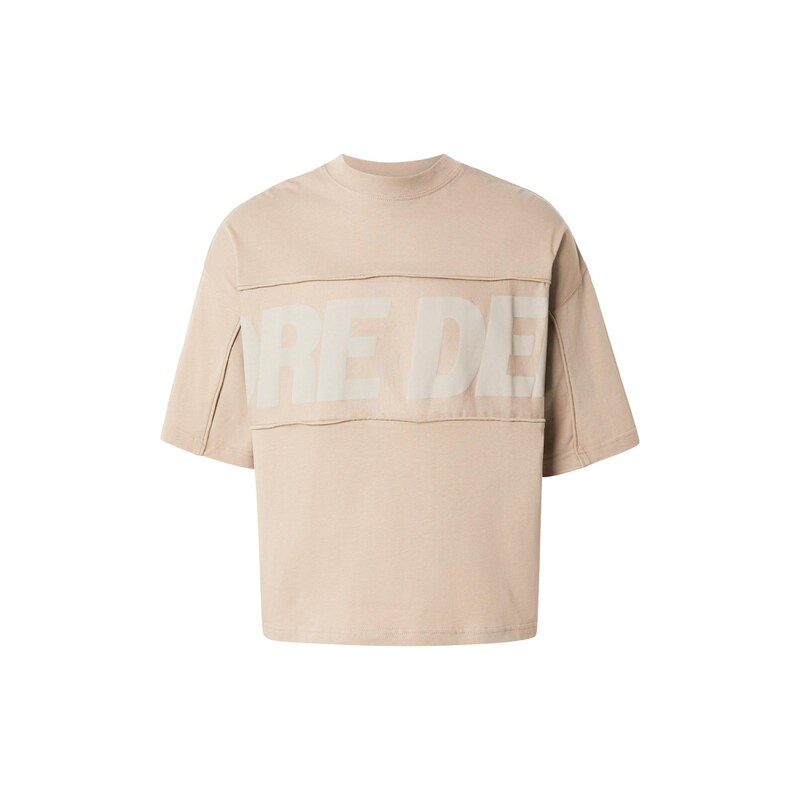 JACK & JONES Tričko JCOBIARRITZ režná / cappuccino