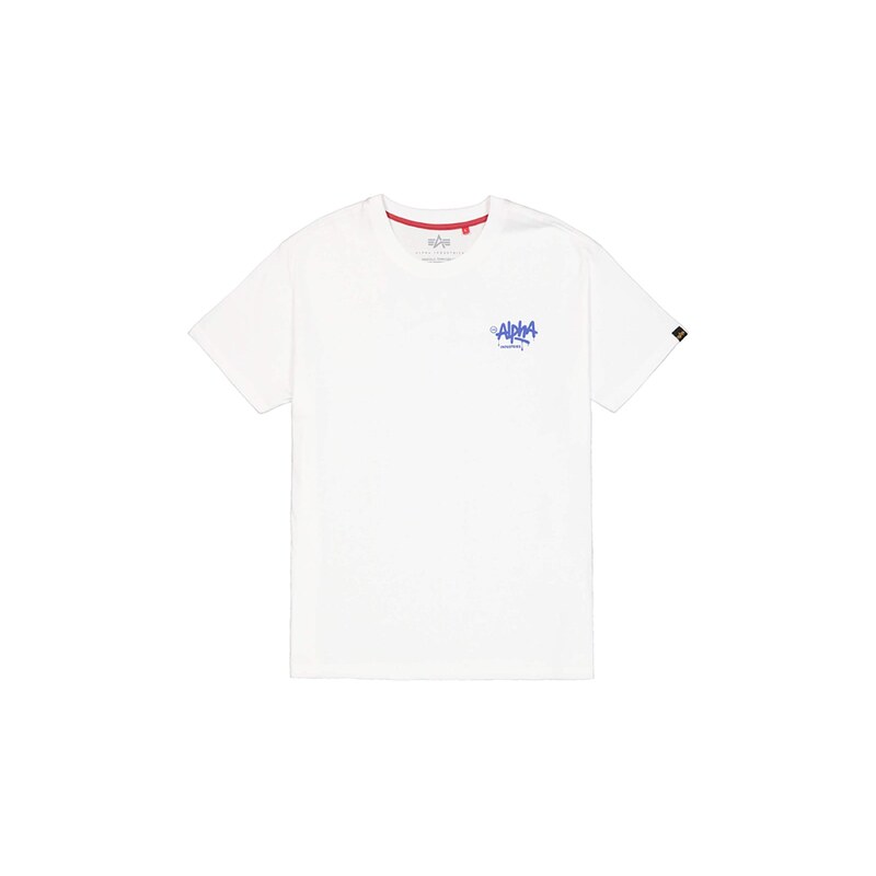 ALPHA INDUSTRIES Tričko královská modrá / bílá