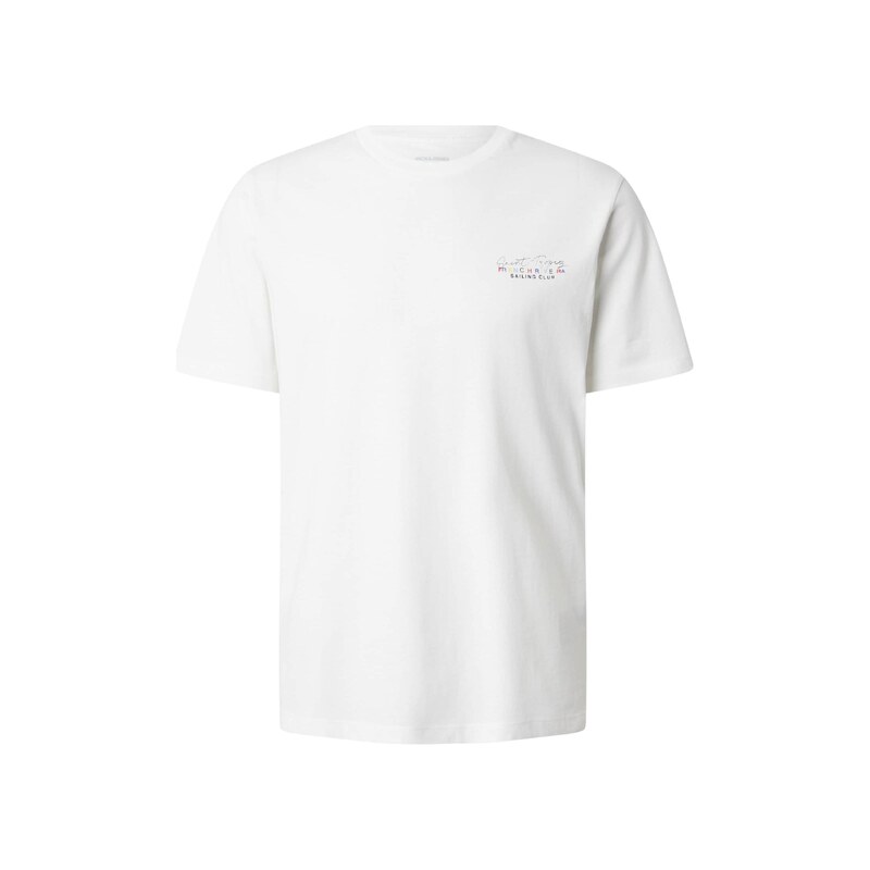 JACK & JONES Tričko JORART zelená / červená / černá / bílá