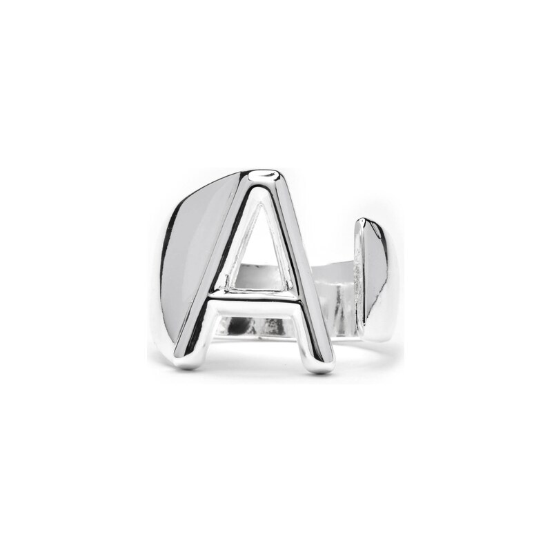 Luxenter Prsten Alphabet A stříbrně šedá