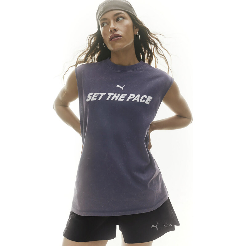 PUMA Run Culture Collective Relaxed Washed Sleeveless Graphic