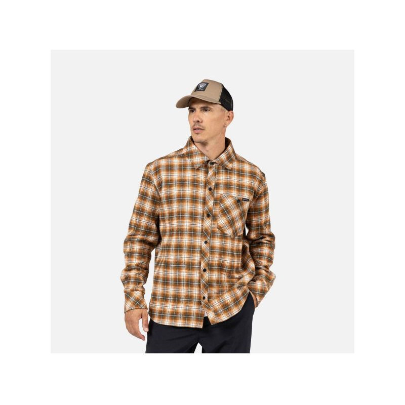 Pánská košile ROSSIGNOL RANCH PLAID SHIRT, šedá
