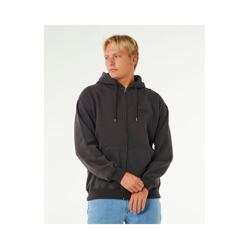Pánská mikina RIP CURL Surf Puff Zip Thru, černá