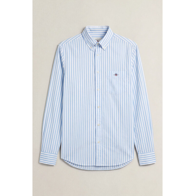 KOŠILE GANT REG CLASSIC POPLIN STRIPE SHIRT SKY BLUE