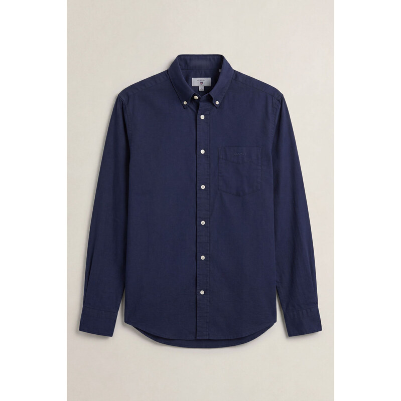 KOŠILE GANT REG GMNT DYED COTTON VOILE SHIRT EVENING BLUE