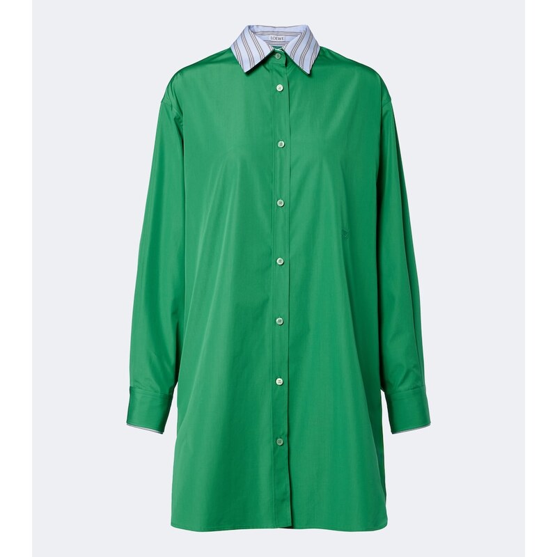 Loewe Double L cotton poplin shirt dress