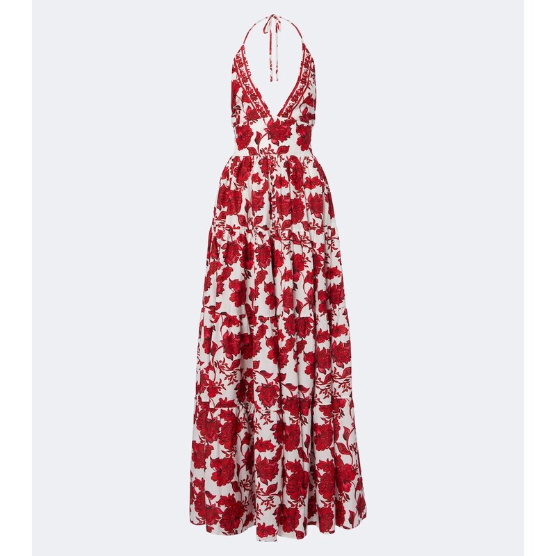 Alexandra Miro Clover floral cotton and silk maxi dress