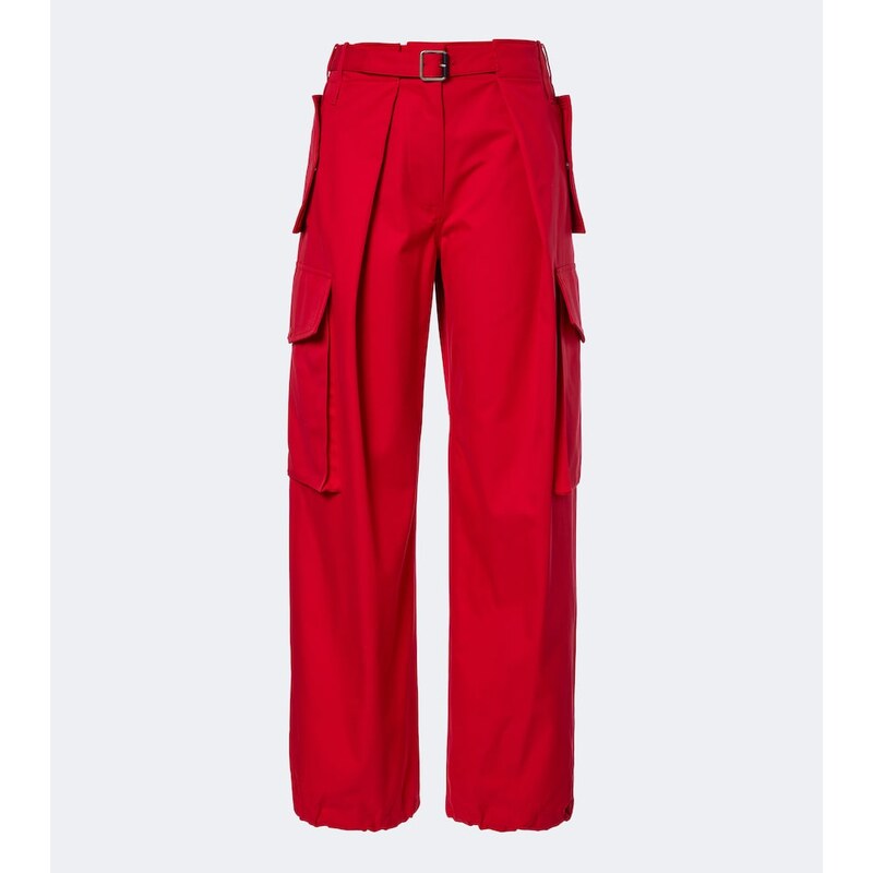 Loewe Cotton and silk cargo pants